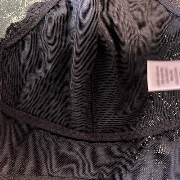 Felina Lingerie Lace racerback Bras size large black and gray - Picture 4 of 9